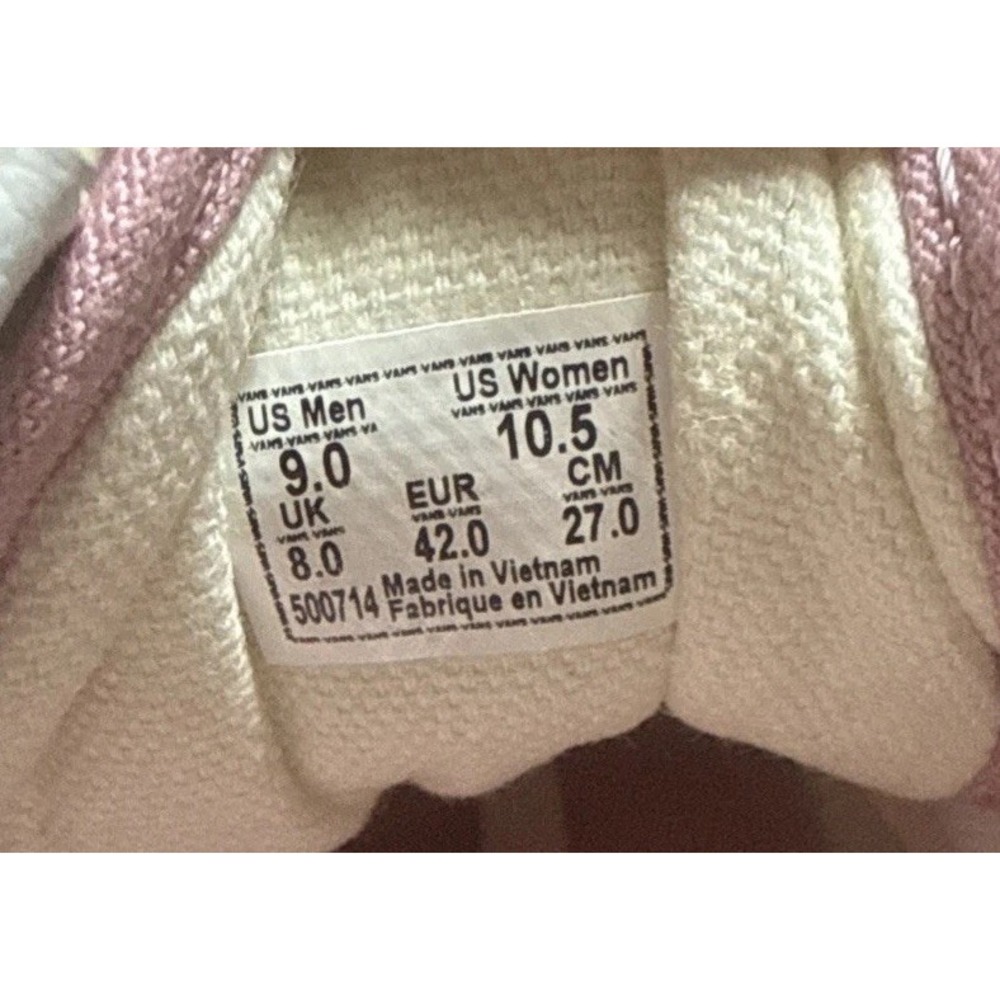 Vans Old Skool Pink Suede Canvas Low Top Mens 9 Womens 10.5 VN0A5JMI2PT - Picture 11 of 12